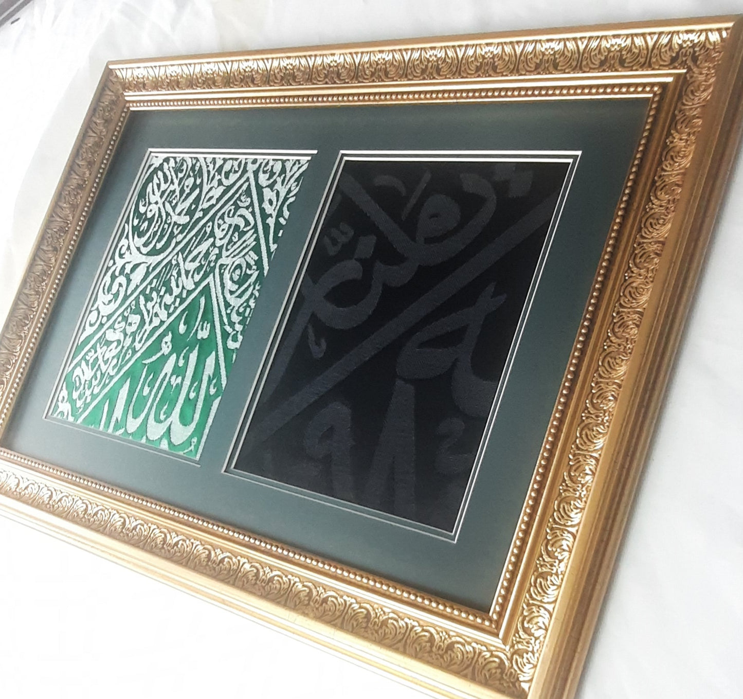Islamic Decoration For Mosque, Masjid Decor, Authentic Golden Frame / The Grave & Tomb of the Prophet Muhammad (The Sacred Chamber)