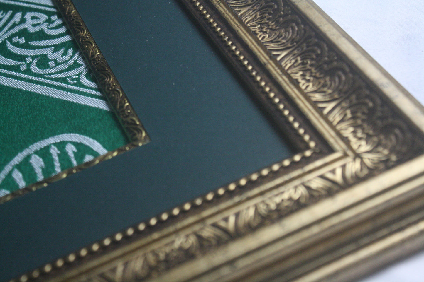 Holy Kaaba Inside Green Cover Cloth With Certificate / Housewarming Islam Home Living Room Decor / Precious Gift for Muslim