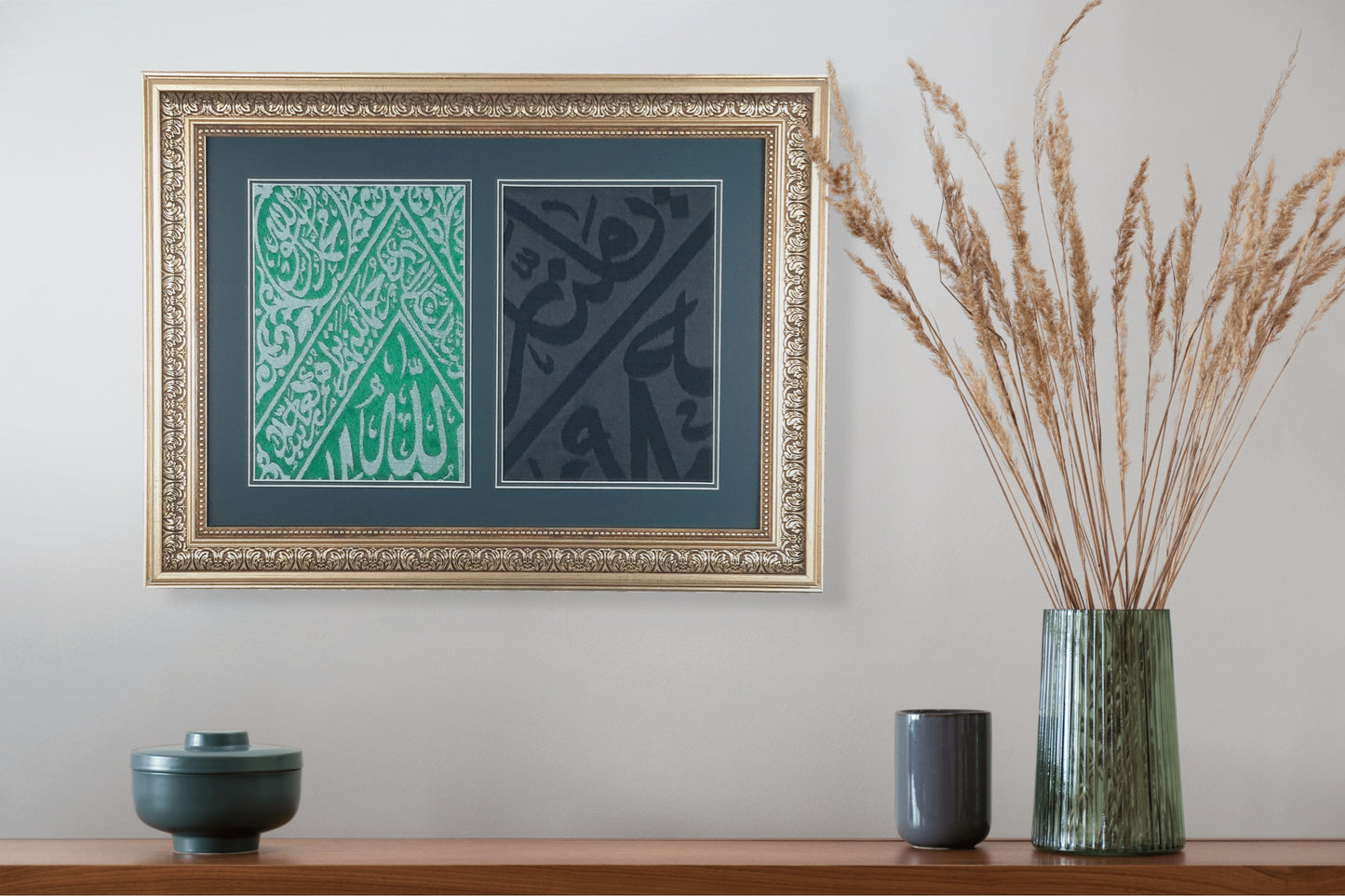 Islamic Decoration For Mosque, Masjid Decor, Authentic Golden Frame / The Grave & Tomb of the Prophet Muhammad (The Sacred Chamber)