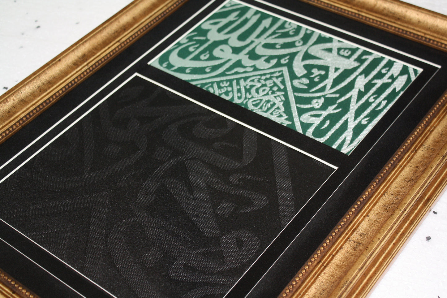 Piece of cover cloth of Muhammad PBUH chamber and kiswa of blessed holy kaabah