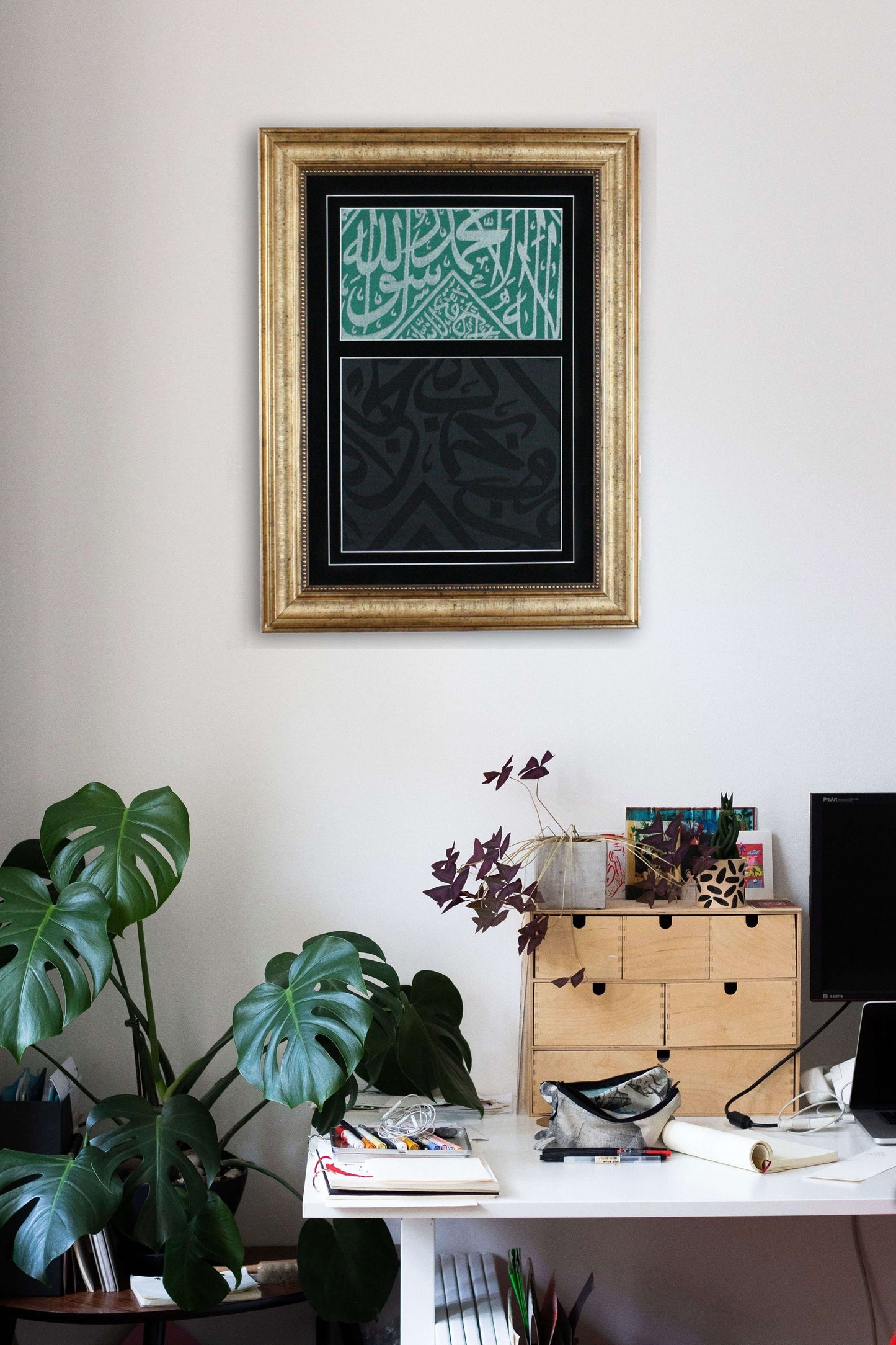 Piece of cover cloth of Muhammad PBUH chamber and kiswa of blessed holy kaabah