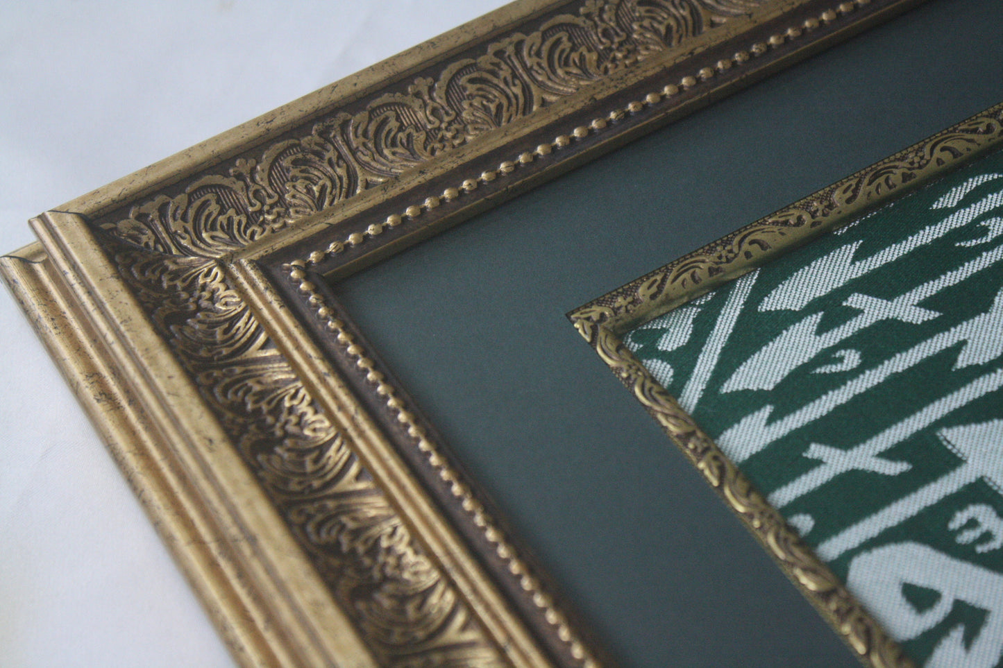 Prophet Mohammad Grave Chamber Cover Cloth - Framed Islamic Relics - Islamic Gift For Muslim Family - Islamic House Decoration