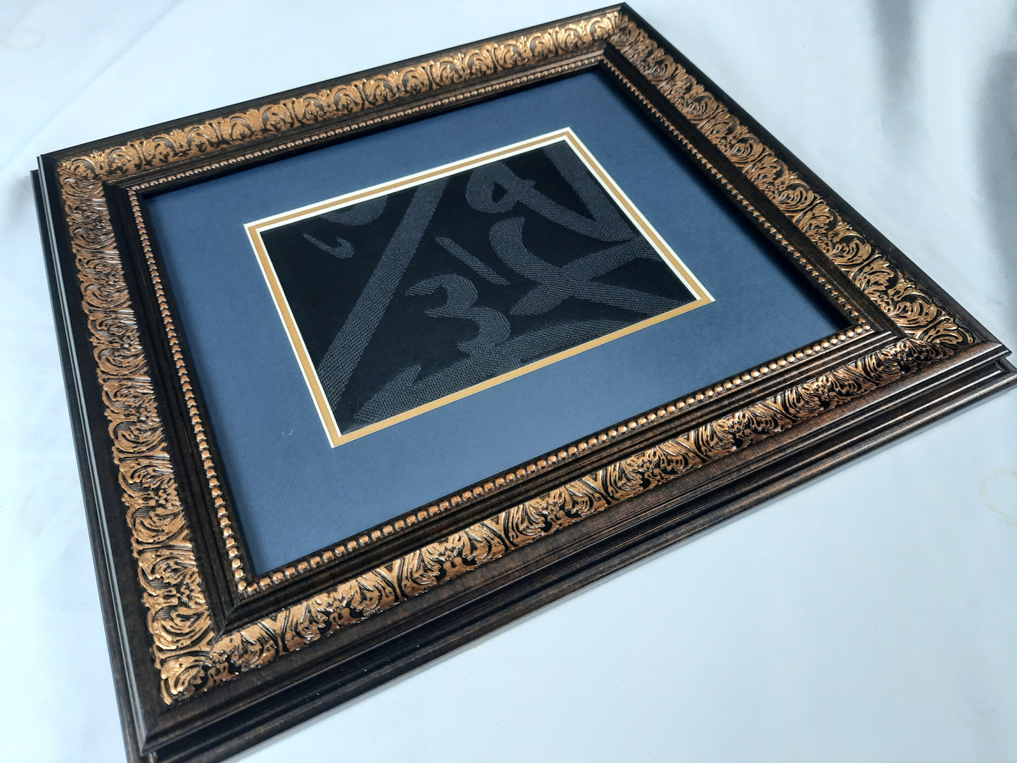 Certified Islam Relic Wall Art Decor, Framed Kaaba Cover, Gift For Muslim Mother