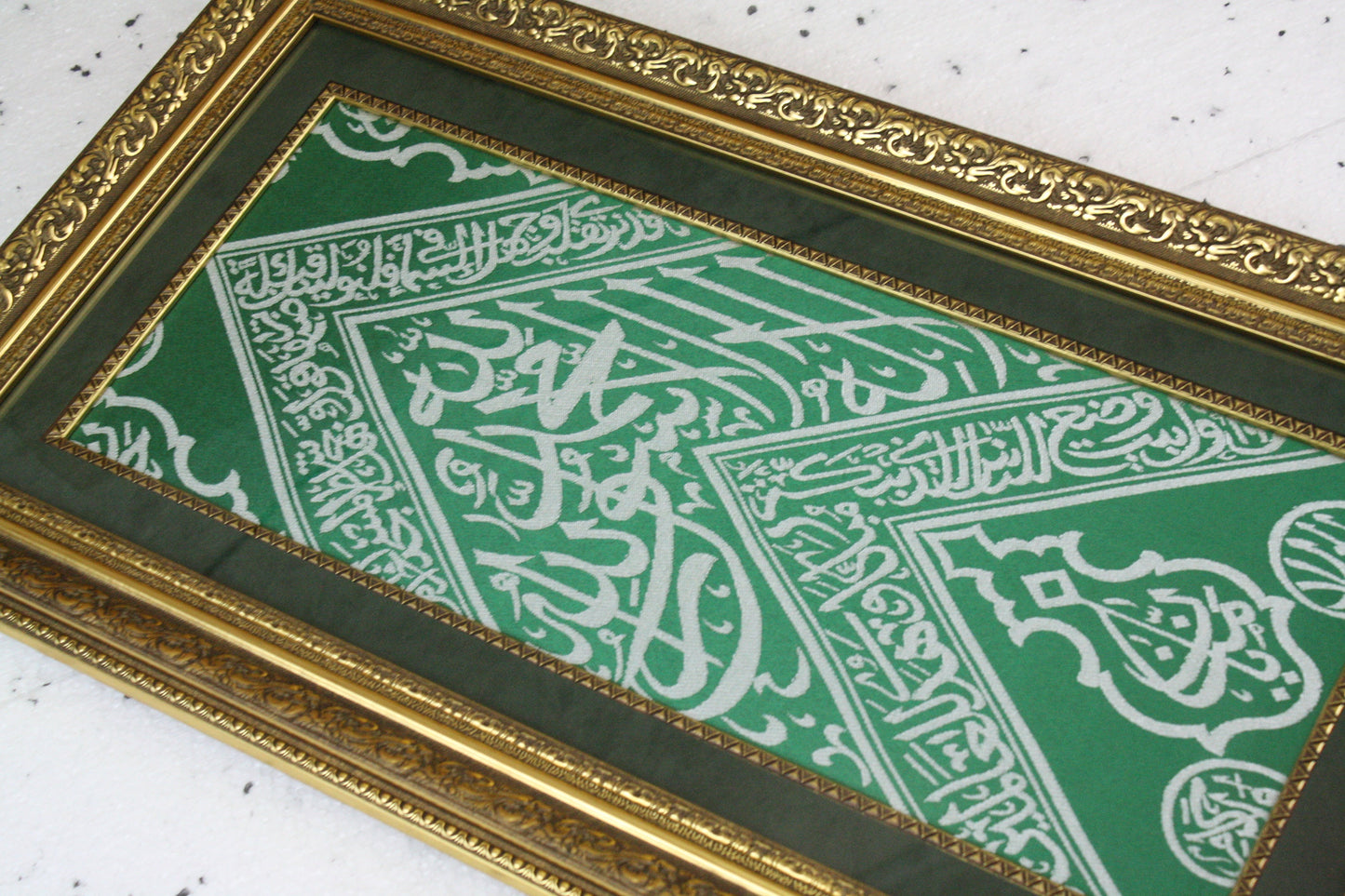 The Most Precious Meaningful Gift For Muslim Family - The Covering Cloth Of Inside Of blessed Holy Kaabah / Frame Islamic Relic Decor