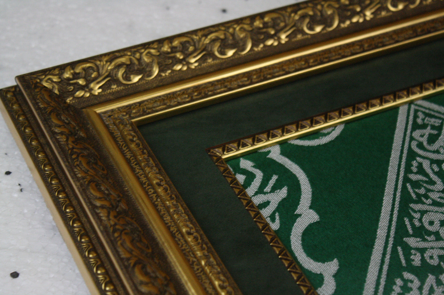 The Most Precious Meaningful Gift For Muslim Family - The Covering Cloth Of Inside Of blessed Holy Kaabah / Frame Islamic Relic Decor