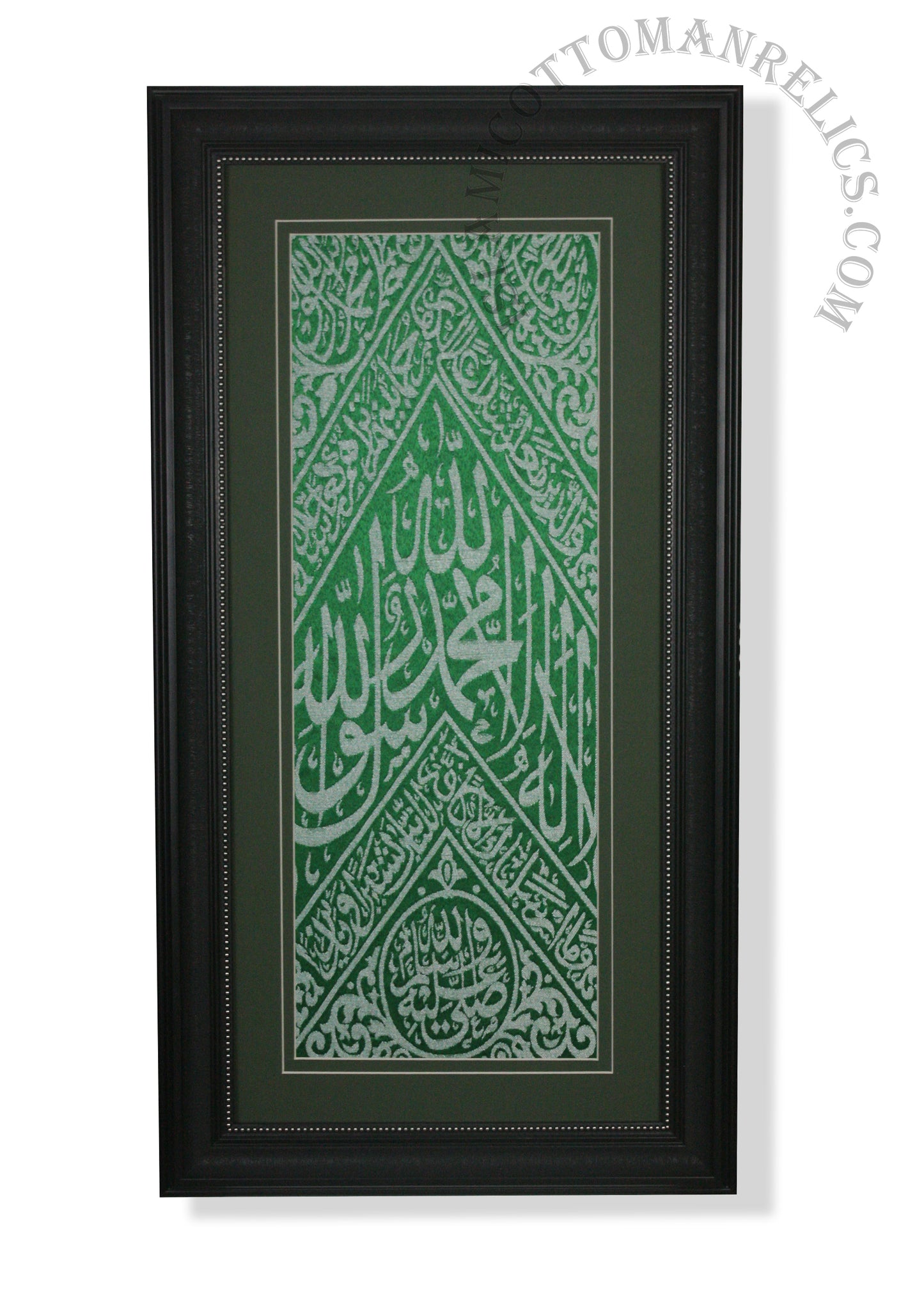 Kiswah of the Rawdah Al-Rasool (Prophet’s Chamber) - Certified Framed Kiswa Cloth Masjid an-Nabawi Sacred Chamber - Islami Wall Art